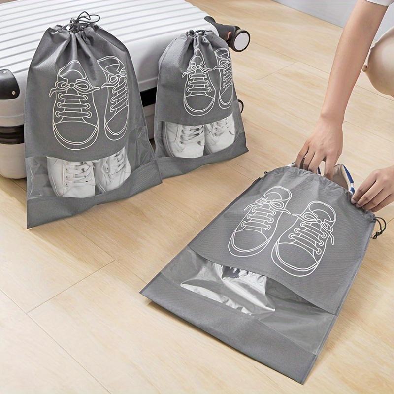 10 PCS Travel shoe bags with Rope for Women and Men Pouch Storage Packing Organizers - portable travel shoe bag, space-saving dust-proof storage bag