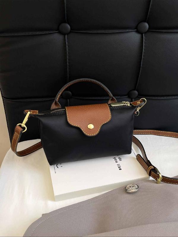 Women's Fashionable Color Block Shoulder Bag, 2024 New Style Casual Versatile Crossbody Bag for Daily Travel Work Commute, Trendy All-match Commuter Bag