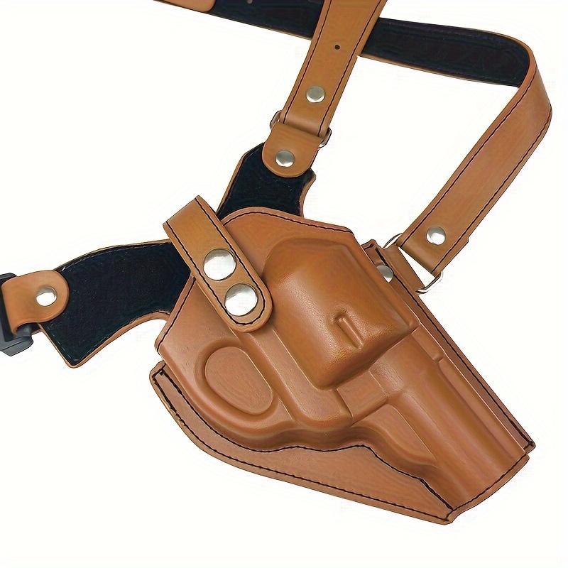 Super Comfortable and High Security Adjustable Shoulder Holster-10mm Thick Padded for Men and Women-Universal Chest Nested Design