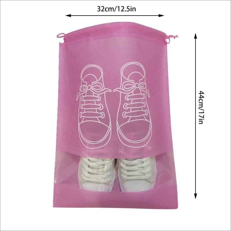 10 PCS Travel shoe bags with Rope for Women and Men Pouch Storage Packing Organizers - portable travel shoe bag, space-saving dust-proof storage bag