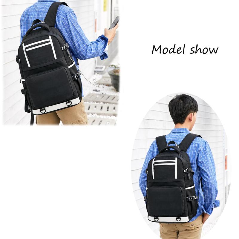 Soccer Player Star M-essi Multifunction Luminous Backpack Travel Football Club Fans Laptop Daypack