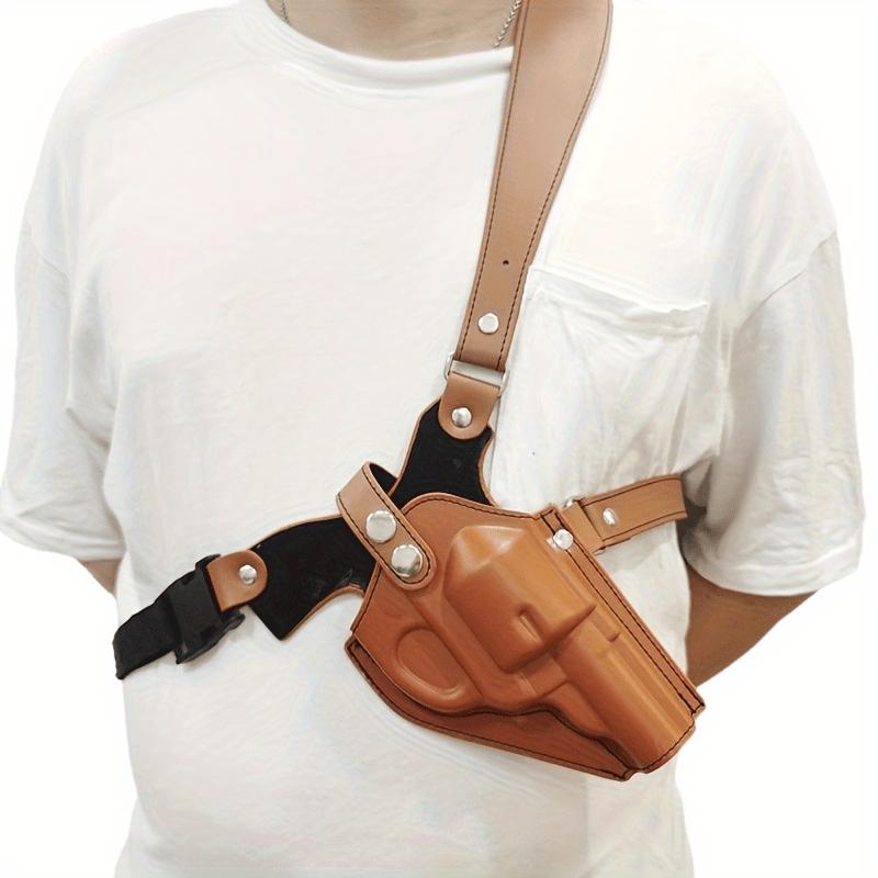 Super Comfortable and High Security Adjustable Shoulder Holster-10mm Thick Padded for Men and Women-Universal Chest Nested Design