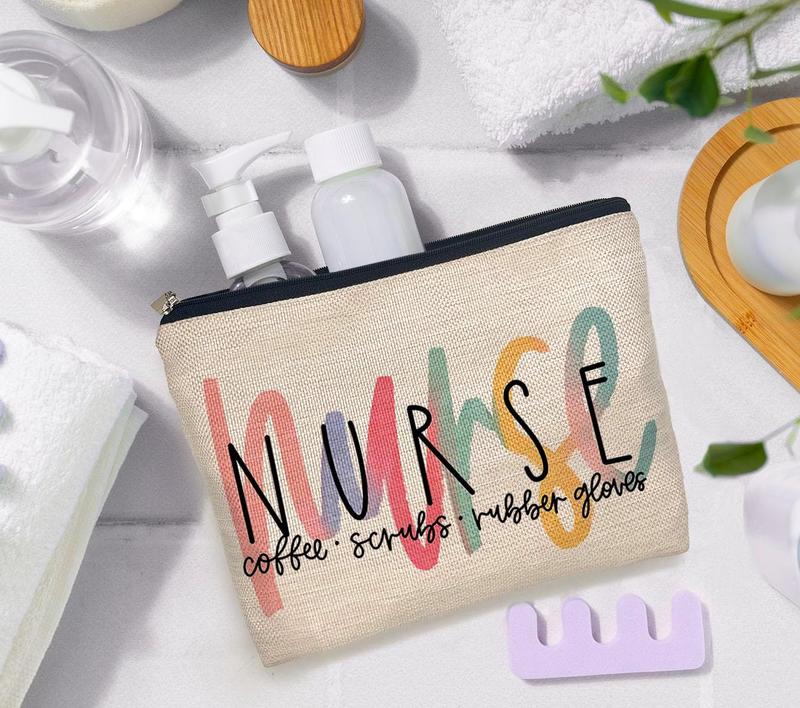 Nurse Makeup Bags,Nurse Life Makeup Bag Zipper Pouch Travel Toiletry Gifts For Women,Nurse Appreciation Gift, Week Gift, Gift,Nurse Graduate Gifts