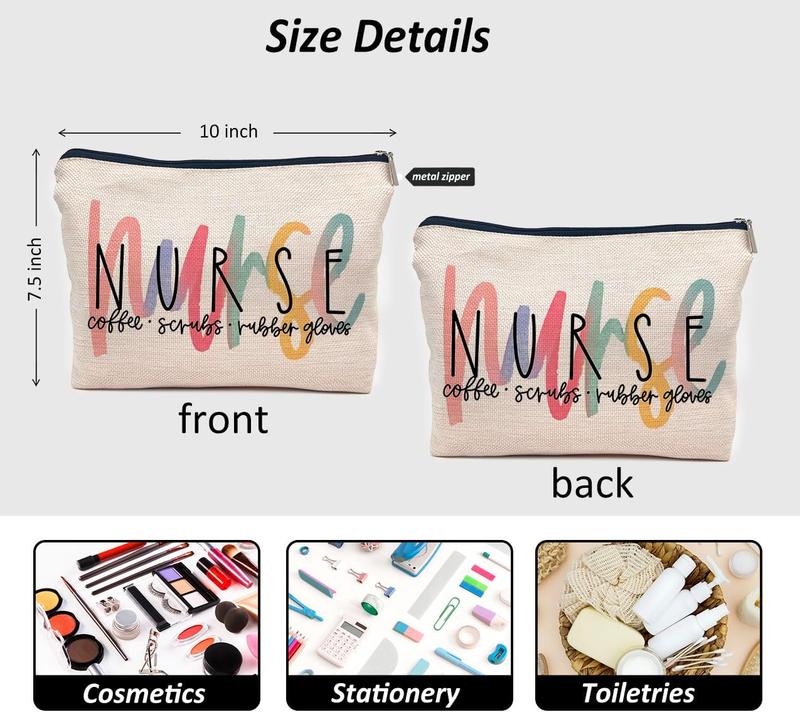 Nurse Makeup Bags,Nurse Life Makeup Bag Zipper Pouch Travel Toiletry Gifts For Women,Nurse Appreciation Gift, Week Gift, Gift,Nurse Graduate Gifts