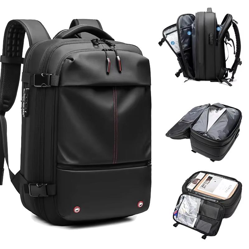 17 Inch Airback Vacuum Compression Backpack Travel Men Laptop Backpack Expandable Business Bag Airbag Waterproof School Backpack Does not apply