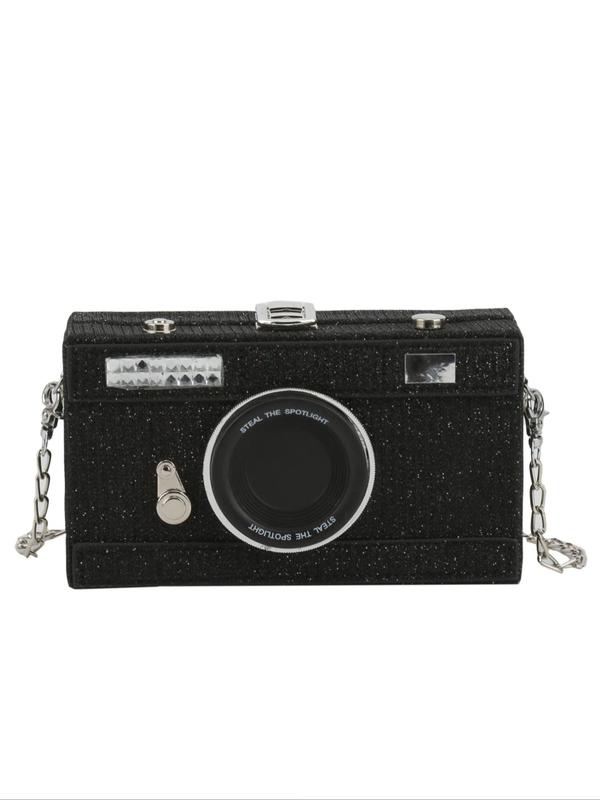 Personalized and Trendy Camera Shaped Crossbody Bag, Solid Color Shoulder Bag for Daily Used, Casual Trendy Versatile High-quality Daily Commuting Bag