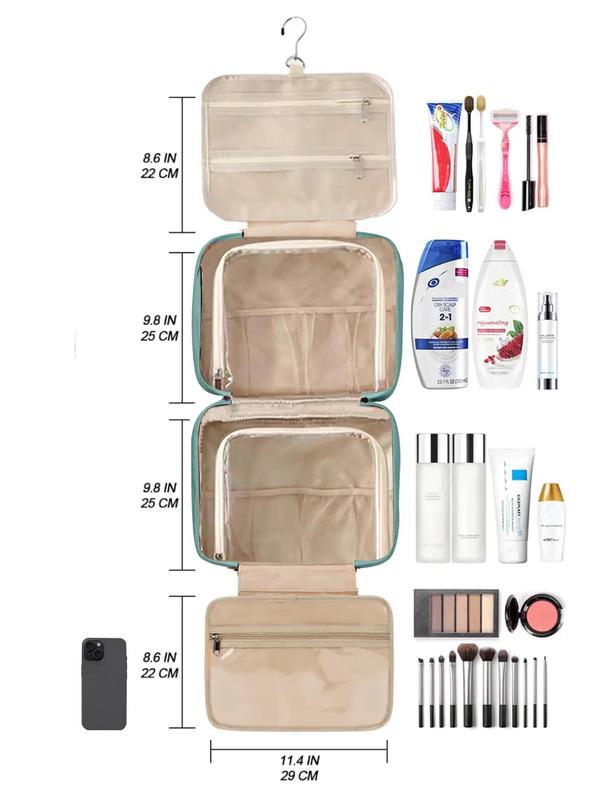 Travel Hanging Toiletry Bag for Women, Cruise Ship Essentials, with Jewelry Organizer, Extra Large Makeup Dopp Kit, Waterproof Cosmetic Bags