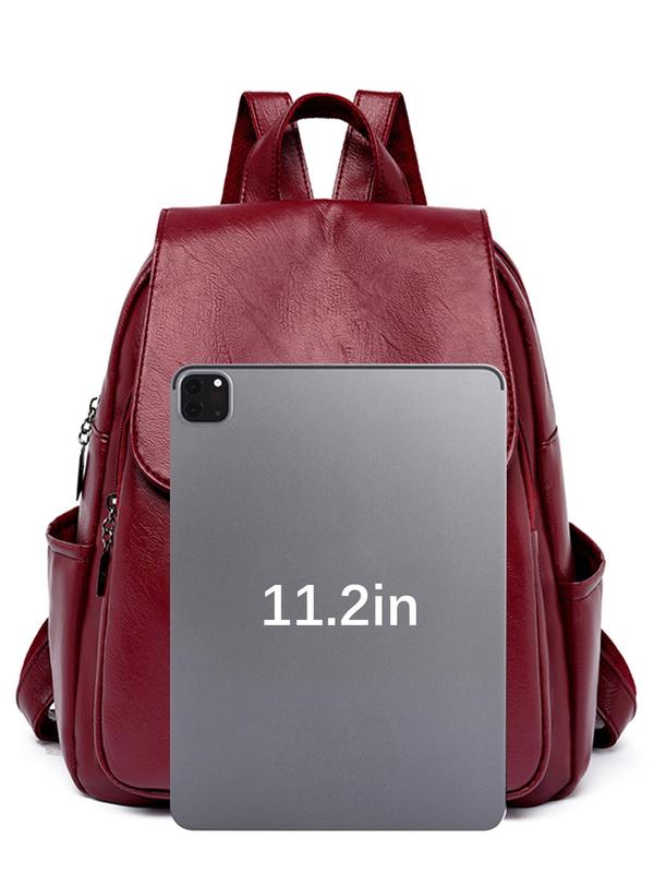 Women's Fashionable Tassel Decor Backpack, Casual Large Capacity School Backpack, Lightweight Backpack for Women & Girls for Daily Use