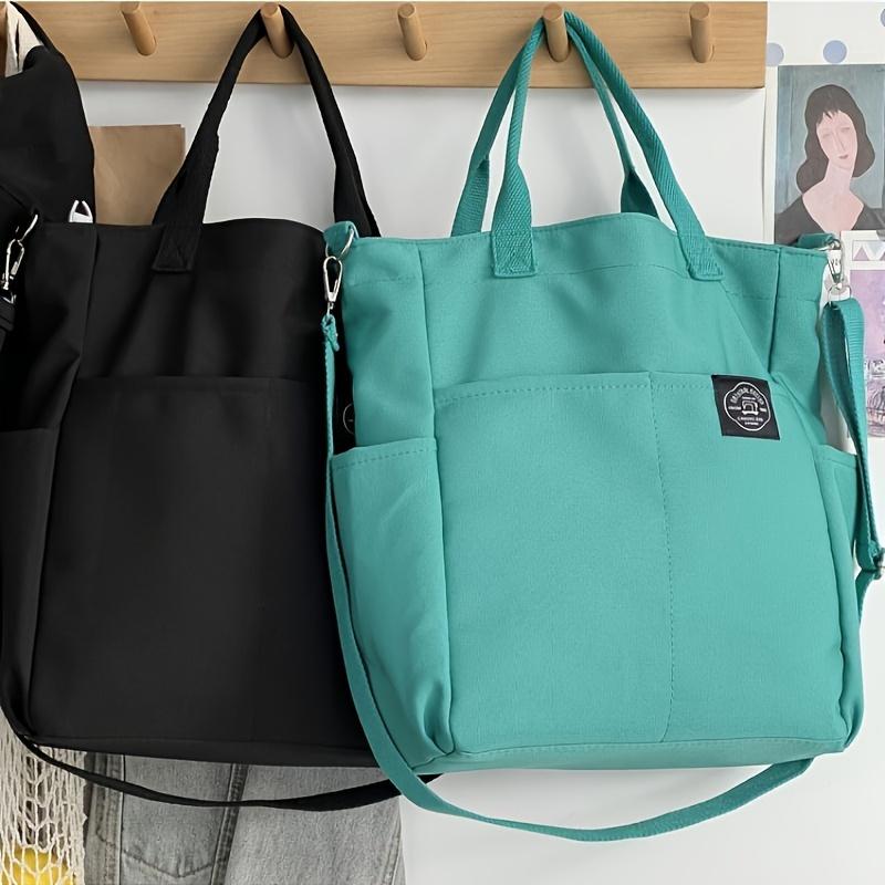 Commuting Portable Shoulder Messenger Bag, Casual Large-capacity Tote Bag, Solid Color Versatile Handbag