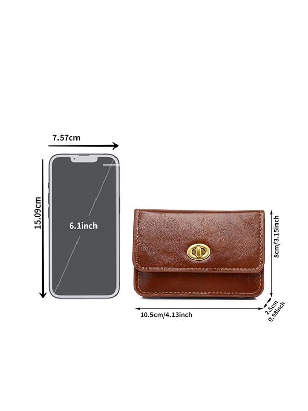 Women's Minimalist Plain Color Card Holder, Casual Versatile Short Wallet, Simple All-match Card Holder for Daily Life