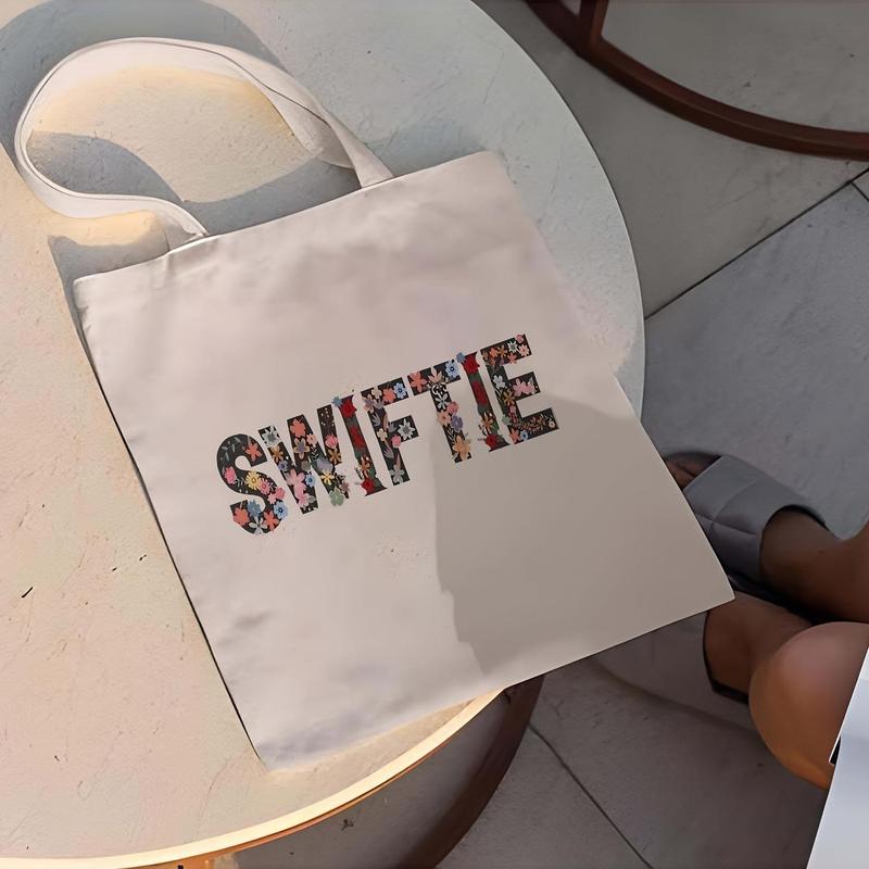 Single Swiftie Canvas Shopping Tote Bag - Spacious, Fashionable, And Trendy Carryall For Women - Perfect Gift For Moms, Teachers, And Friends