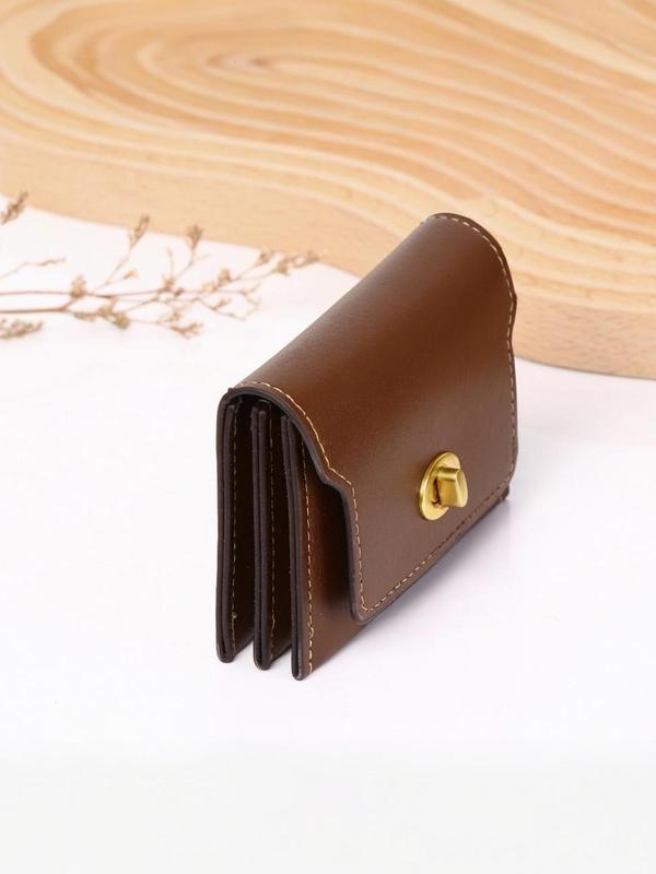 Women's Minimalist Plain Color Card Holder, Casual Versatile Short Wallet, Simple All-match Card Holder for Daily Life