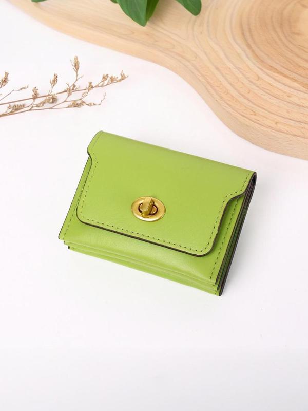 Women's Minimalist Plain Color Card Holder, Casual Versatile Short Wallet, Simple All-match Card Holder for Daily Life