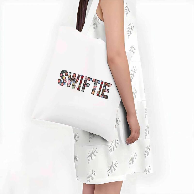 Single Swiftie Canvas Shopping Tote Bag - Spacious, Fashionable, And Trendy Carryall For Women - Perfect Gift For Moms, Teachers, And Friends