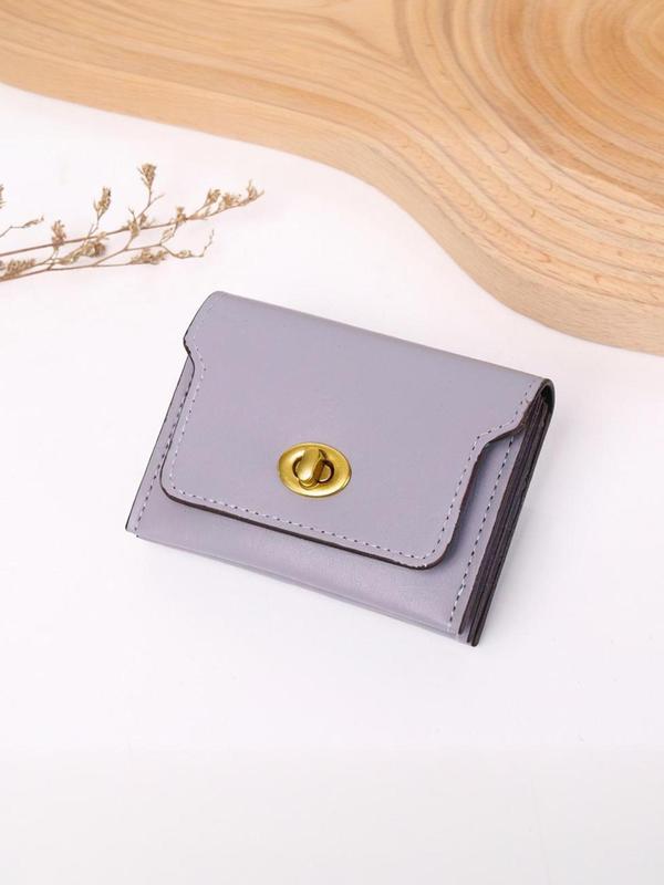 Women's Minimalist Plain Color Card Holder, Casual Versatile Short Wallet, Simple All-match Card Holder for Daily Life