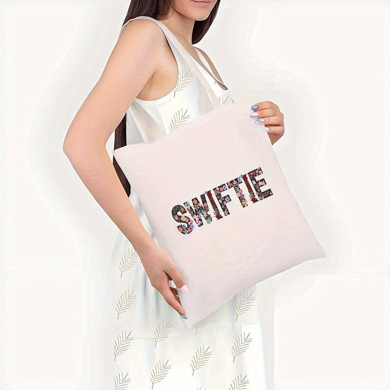 Single Swiftie Canvas Shopping Tote Bag - Spacious, Fashionable, And Trendy Carryall For Women - Perfect Gift For Moms, Teachers, And Friends