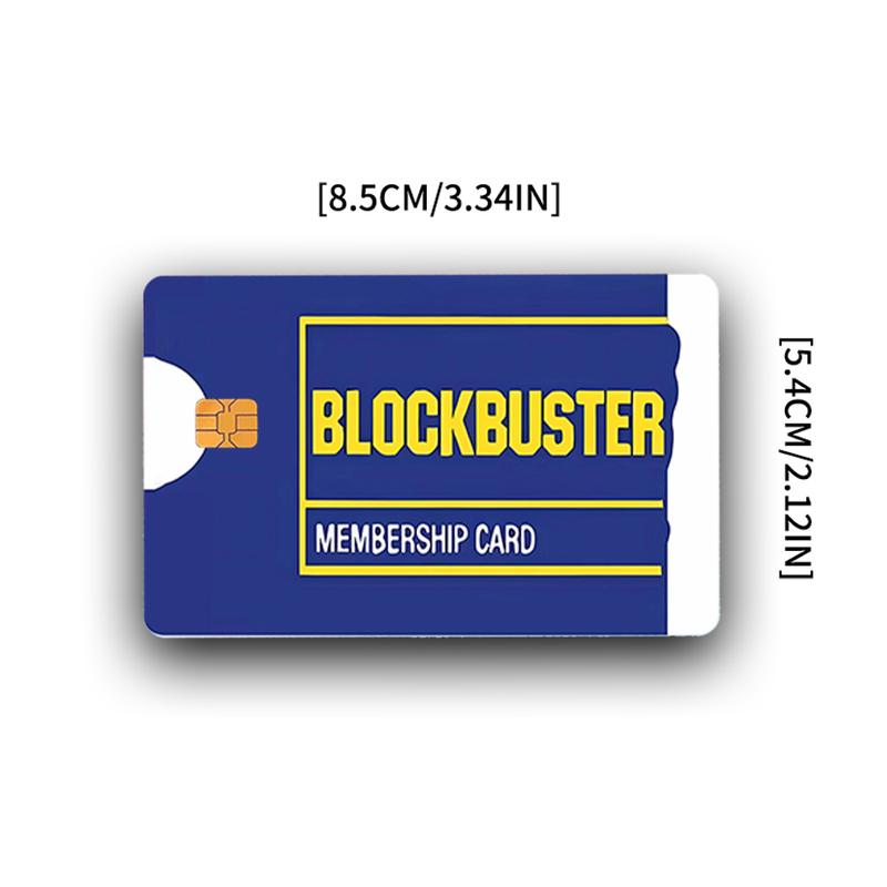 Blockbuster Membership Credit Card Skin – Retro and Durable Custom Card Cover