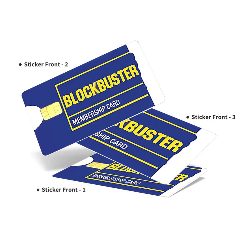 Blockbuster Membership Credit Card Skin – Retro and Durable Custom Card Cover