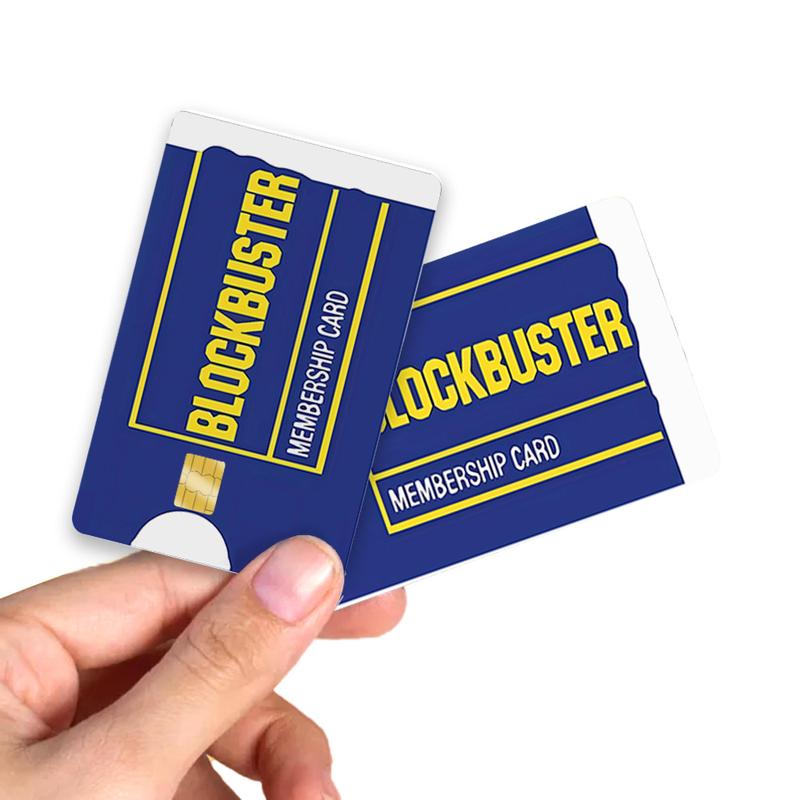 Blockbuster Membership Credit Card Skin – Retro and Durable Custom Card Cover