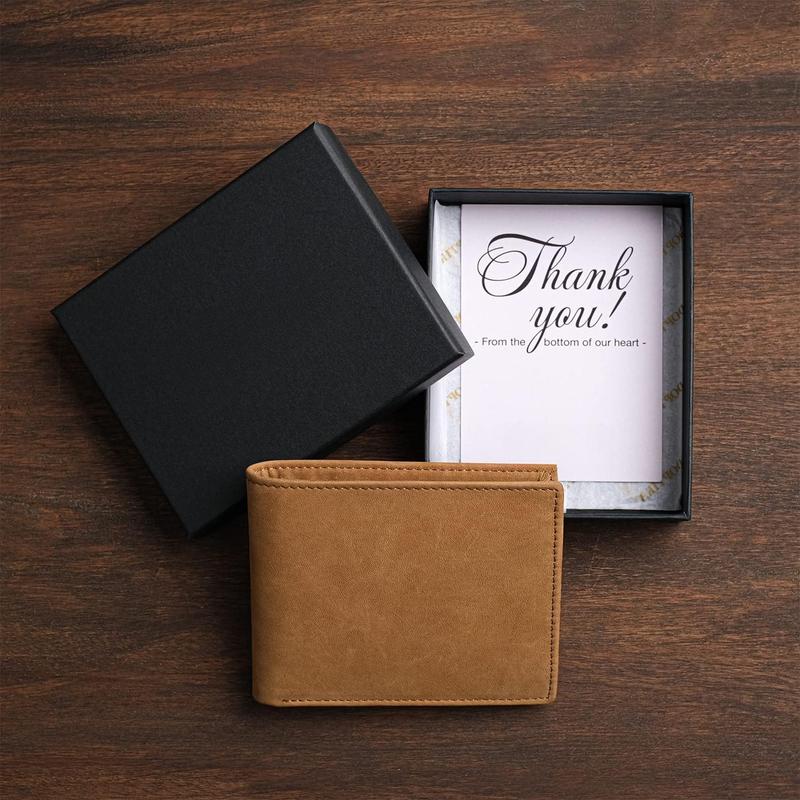 Christmas Birthday Gifts For Men, To My Husband I Love You Gifts For Him, Anniversary Wedding Gifts For Husband From Wife, Leather Mens Wallet, Romantic Gifts For Husband, RFID Bifold Wallet For Men