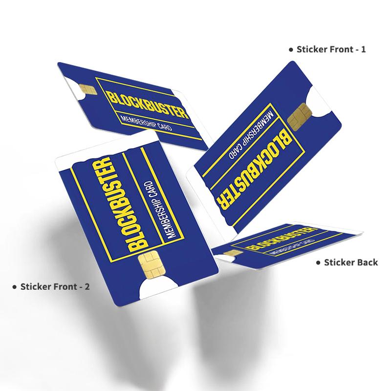 Blockbuster Membership Credit Card Skin – Retro and Durable Custom Card Cover