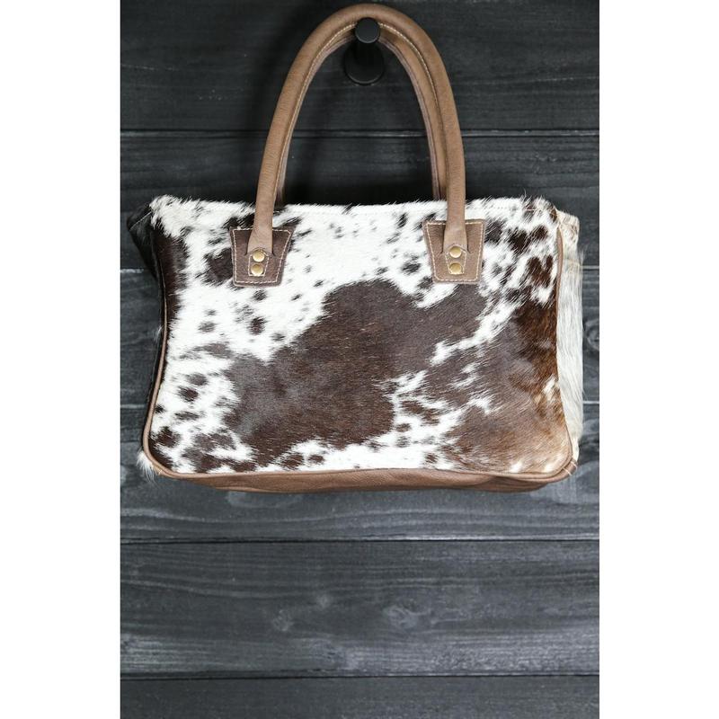 Hair-On Cowhide Medium Tote Bag | Western Purse | Real Leather Handbag | Authentic Cowhide Purse | Cowhide Handbag