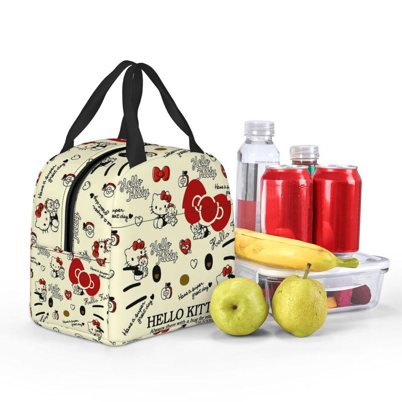 Cute hello kitty   Lunch Box lunch bags for adults Women Reusable Cooler Bag Tote Bag for Work Picnic Gifts for Women Mom