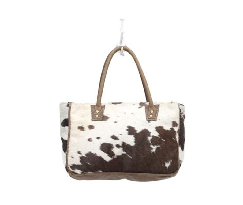 Hair-On Cowhide Medium Tote Bag | Western Purse | Real Leather Handbag | Authentic Cowhide Purse | Cowhide Handbag