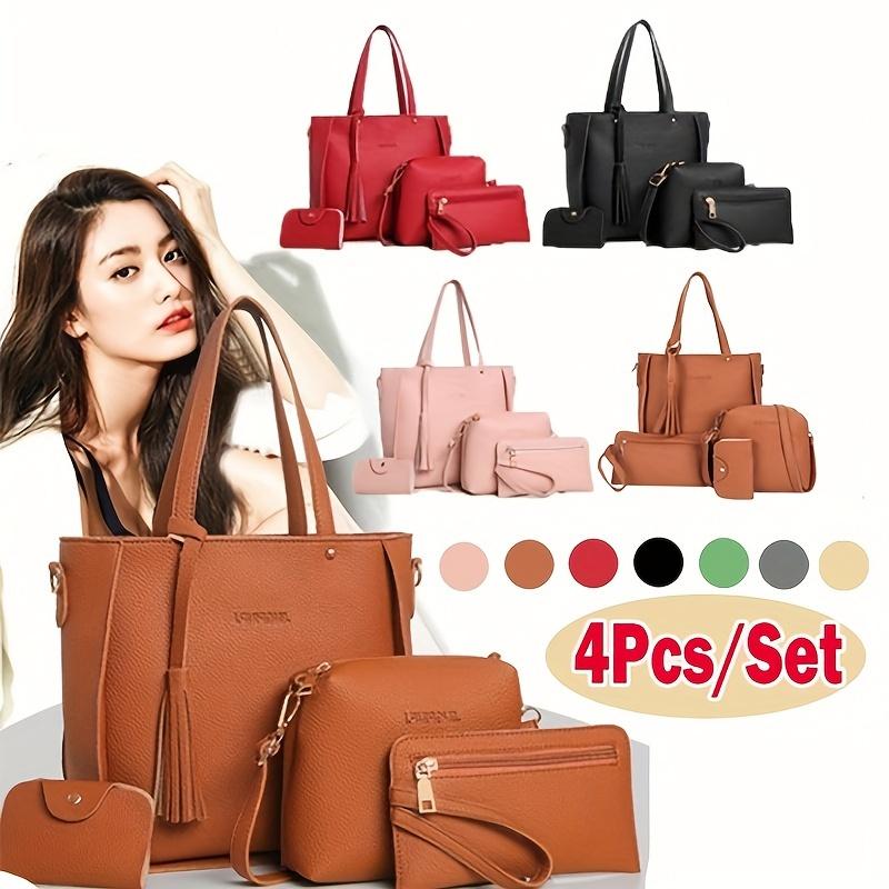 Ladies Bag Set 4pcs Shoulder Bag Handbag Messenger Bag Set