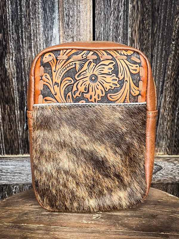 Rhett Cowhide Sling Bag - Brown, Shoulder Bag