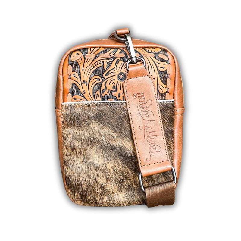 Rhett Cowhide Sling Bag - Brown, Shoulder Bag