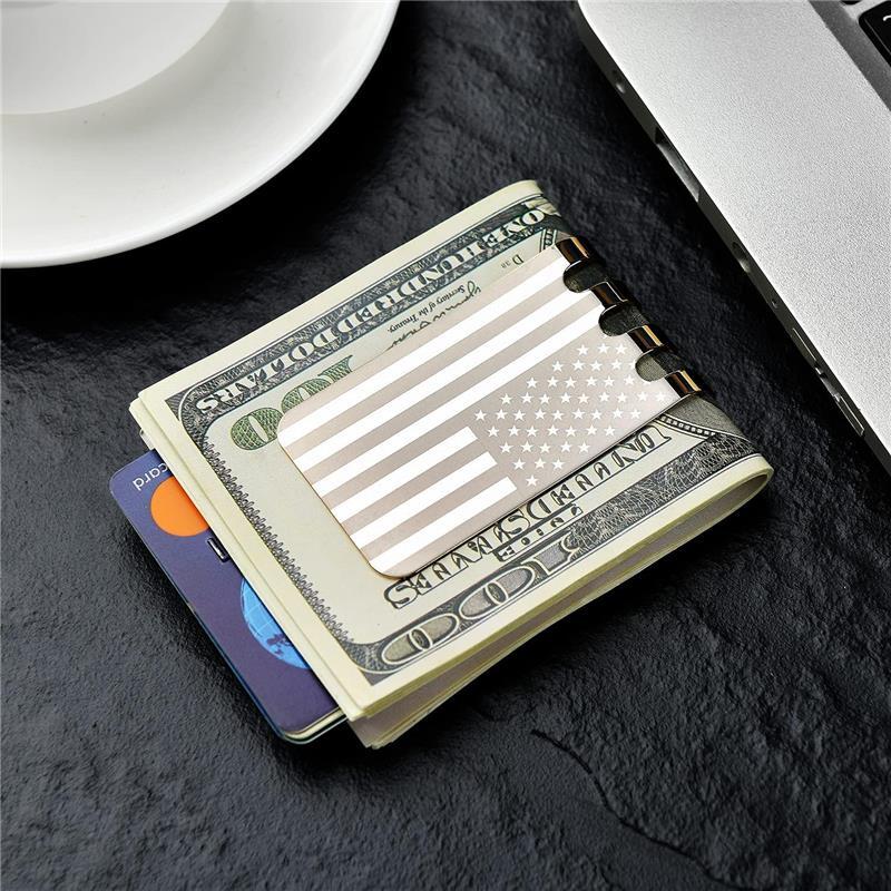 Money Clip Spring Steel Cash Clips Large Capacity Minimalist Front Pocket Wallet