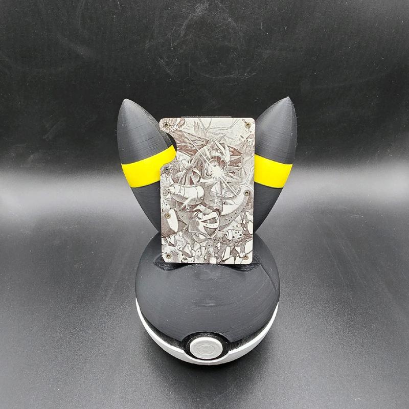 Pokémon Tyranitar Wallet Aluminum Laser Engraved Card Holder With Money Clip