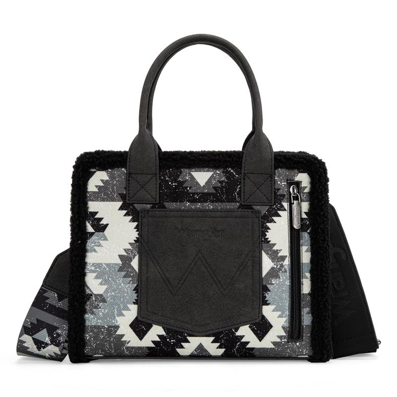 Wrangler Aztec Sherpa Tote Bag for Women Western Purses and Handbags-Fall Fashion woman gift