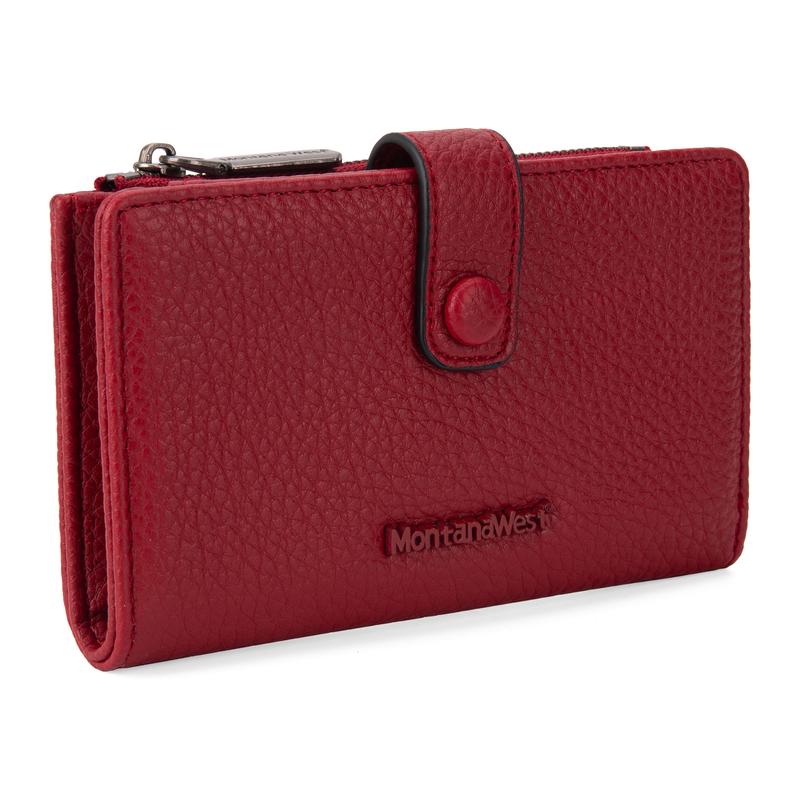 Montana West Women's Wallet Long Slim Card Holder RFID Blocking with Zipper Coin Pocket