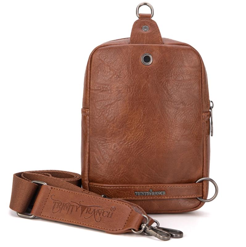 Rhett Cowhide Sling Bag - Brown, Shoulder Bag