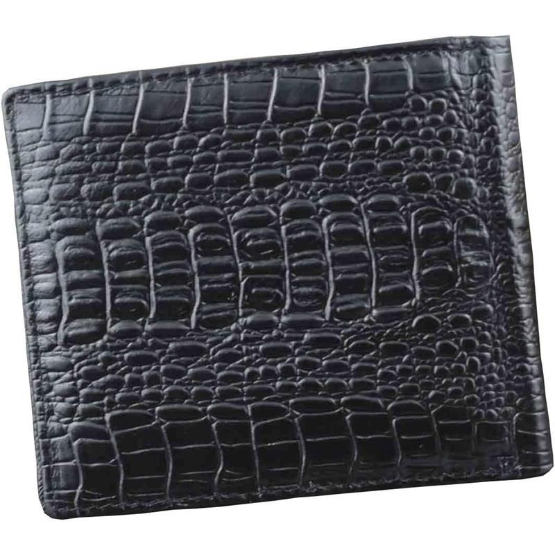 Crocodile Alligator Head Real Leather Men Bifold Slim Coin bill Wallet Purse