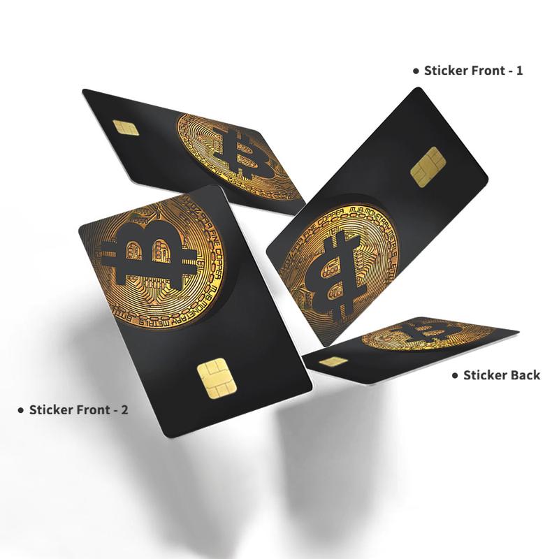 Bitcoin Gold Credit Card Skin – Sleek and Durable Cryptocurrency-Inspired Card Cover