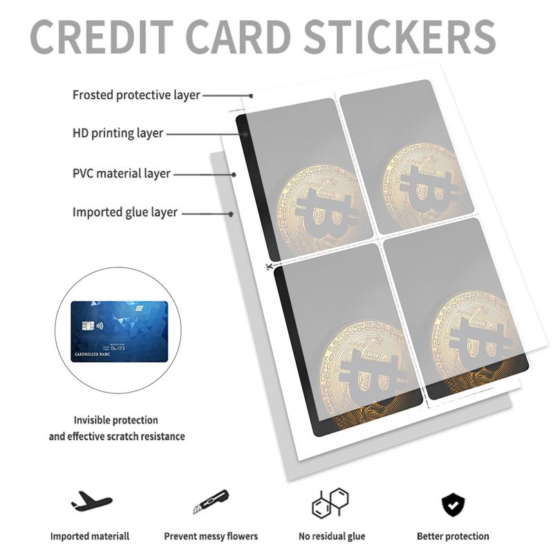 Bitcoin Gold Credit Card Skin – Sleek and Durable Cryptocurrency-Inspired Card Cover