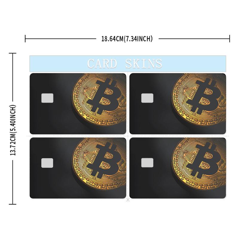 Bitcoin Gold Credit Card Skin – Sleek and Durable Cryptocurrency-Inspired Card Cover