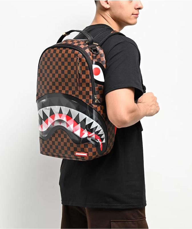 Backpack Sprayground Sharks in Paris Lenticular - Durable Water-Resistant Material, Spacious Storage, Padded Straps for Comfort, Ideal for Trendy Urban Style