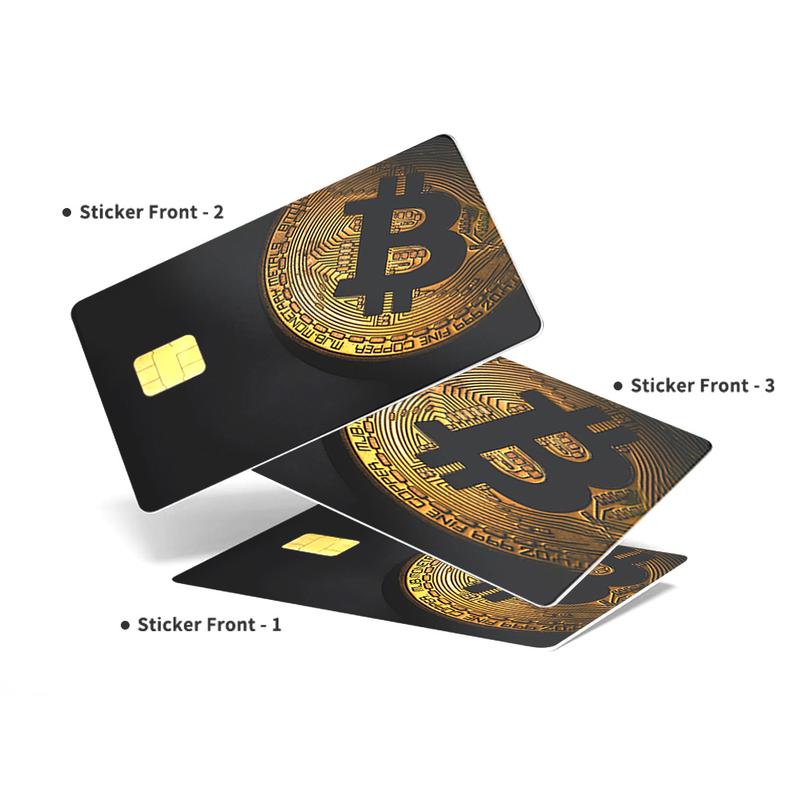 Bitcoin Gold Credit Card Skin – Sleek and Durable Cryptocurrency-Inspired Card Cover