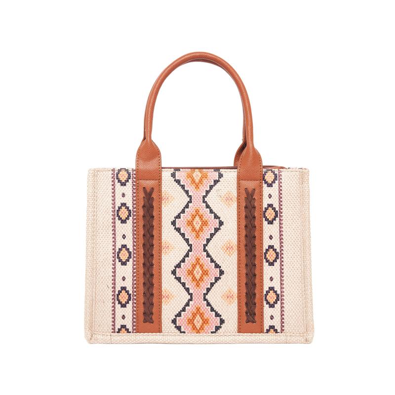 Tote Bag Western Purses for Women Handbags European and American retro cotton and linen printed Western women's one shoulder crossbody bag