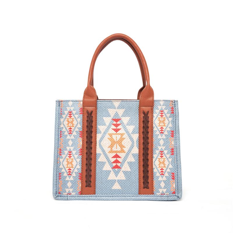 Tote Bag Western Purses for Women Handbags European and American retro cotton and linen printed Western women's one shoulder crossbody bag