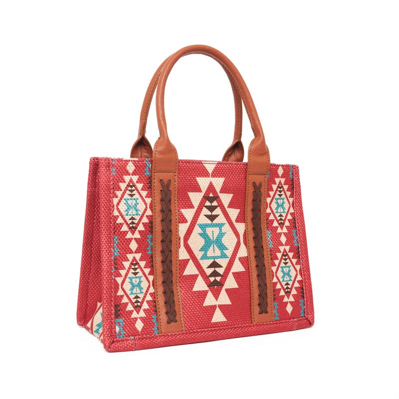 Tote Bag Western Purses for Women Handbags European and American retro cotton and linen printed Western women's one shoulder crossbody bag