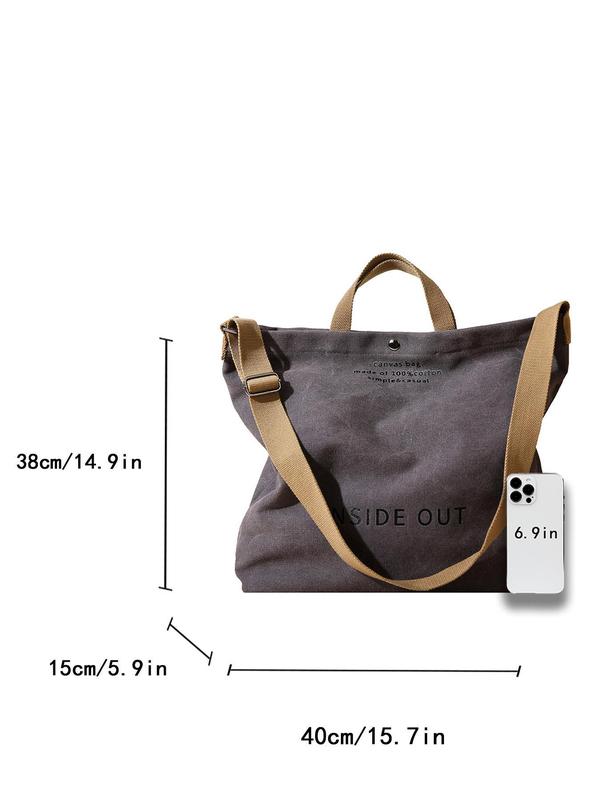 Women's Solid Color Tote Bag, Large Capacity Shoulder Bag for Daily Used, Casual Trendy Versatile High-quality Daily Commuting Bag, Girl Fashionable Shopping Bag