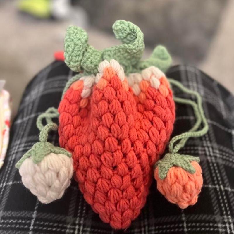 Strawberry Crochet Handmade Handbag