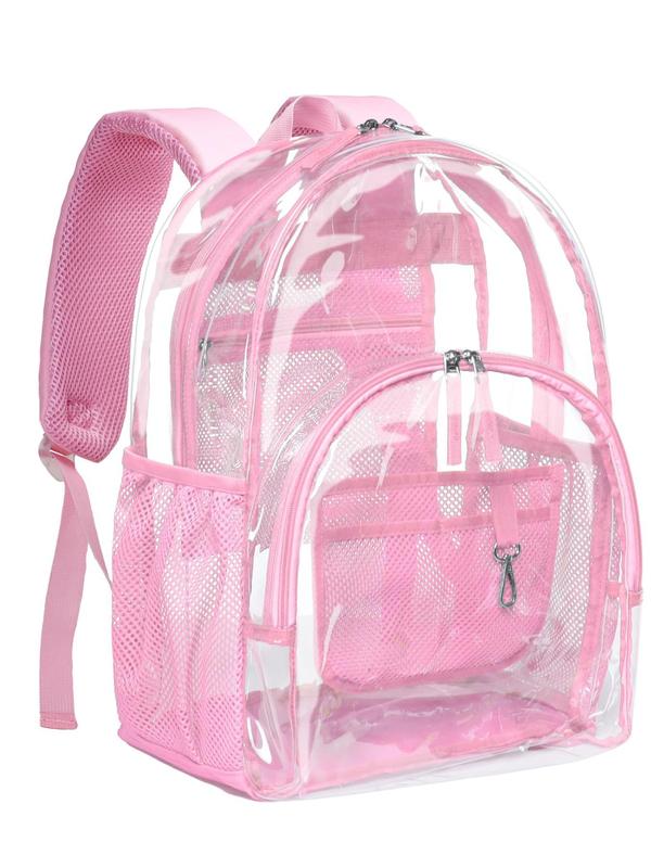 Clear Transparent Pvc Backpack, 2024 Large Capacity Backpack, Duty Transparent Backpack for Back To School, Work, Travel, Unisex