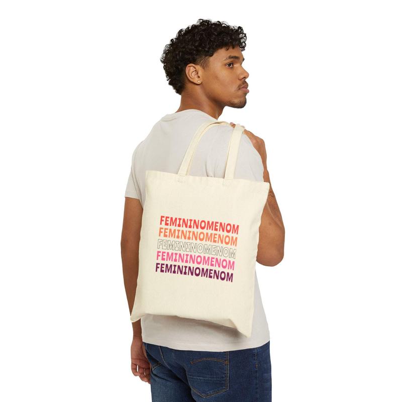 Chappell Roan Femininomenon Lesbian Flag Cotton Canvas Tote Bag - Unique Pride Merch