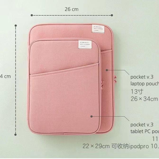 South Korea Livework Shockproof iPad Tablet PC Bag Macbook13-Inch Apple Laptop Sleeve Ins